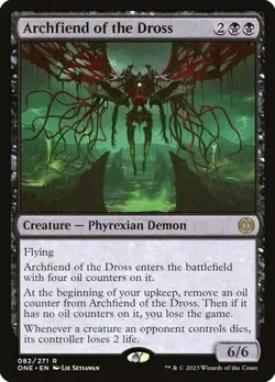 ARCHFIEND OF THE DROSS R 082/271 ONE EN MTG Magic PHYREXIA: ALL WILL BE ONE 2023 - Image 1