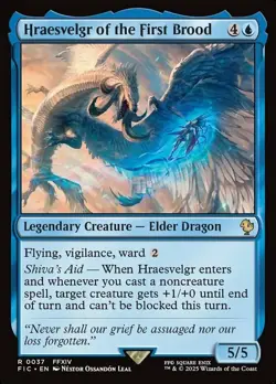 x1 Hraesvelgr of the First Brood R MTG Commander: Final Fantasy M/NM, English - Image 1