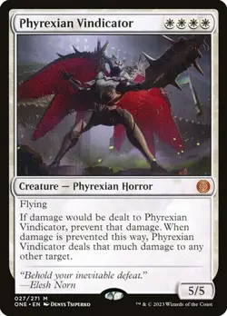 PHYREXIAN VINDICATOR Mythic M 027/271 ONE EN MTG Magic PHYREXIA: ALL WILL BE ONE - Image 2