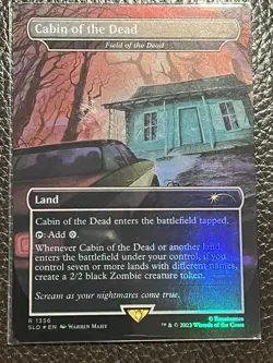 Mtg Secret Lair Cabin Of The Dead / Field Of The Dead Foil—NM - Image 1