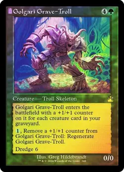Golgari Grave-Troll Foil Retro Frame Ravnica Remastered NM MTG - Image 2