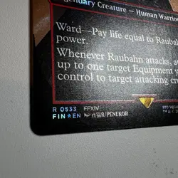 Final Fantasy MTG Raubahn, Bull Of Ala Mhigo (Borderless) (Surge Foil) R 0533 - Image 3