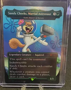 Sandy Cheeks, Martial Astronaut 1930 Rainbow Foil NM MTG Secret Lair x Spongebob - Image 1