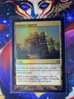MTG Ancient Ziggurat Foil Premium Deck Series Slivers, Moderately Played - Image 1