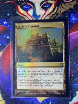 MTG Ancient Ziggurat Foil Premium Deck Series Slivers, Moderately Played - Image 2