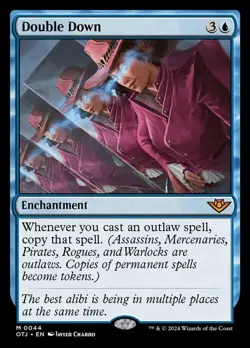 1 x Double Down - Outlaws of Thunder Junction - Light Play - MTG - Image 1