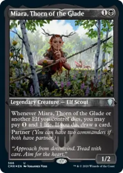 1 x Miara, Thorn of the Glade - Foil Etched - Commander Legends - NM-Mint - MTG - Image 2
