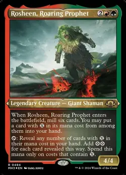 1 x Rosheen, Roaring Prophet - Foil Etched - Modern Horizons 3 - NM-Mint - MTG - Image 1
