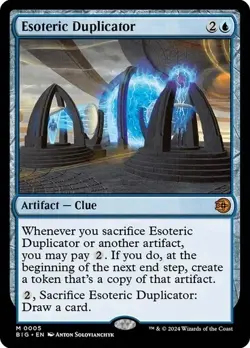 ESOTERIC DUPLICATOR Mythic M 0005 BIG EN MTG Magic Gathering THE BIG SCORE 2024 - Image 1
