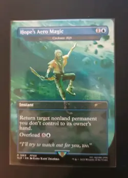Hope's Aero Magic - MTG Final Fantasy Secret Lair - Cyclonic Rift - Magic - Image 2