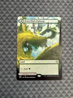 MTG Branchloft Pathway #284 Borderless Rare Zendikar Rising (ZNR) - Image 1