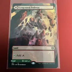 MTG Cragcrown Pathway Timbercrown Pathway Borderless #287 Zendikar Rising - Image 1