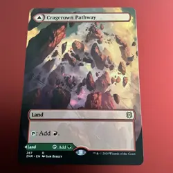 MTG Cragcrown Pathway Timbercrown Pathway Borderless #287 Zendikar Rising - Image 2