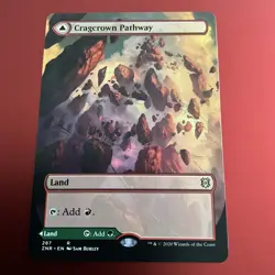 MTG Cragcrown Pathway Timbercrown Pathway Borderless #287 Zendikar Rising - Image 5