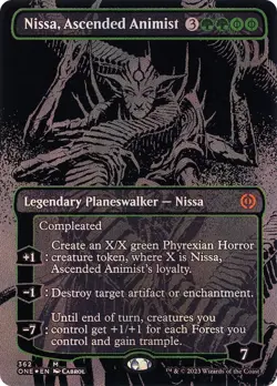 Nissa, Ascended Animist [Oil Slick Foil] - ONE [NM] [MTG - MAGIC] - Image 1