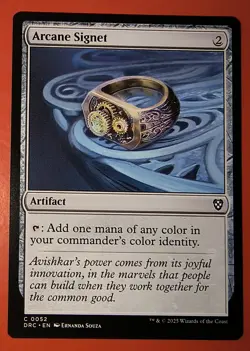 MTG, AETHERDRIFT: ARCANE SIGNET , COMMON , REGULAR  #0052 DRC, NM - Image 3