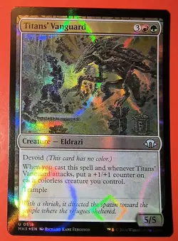 MTG: *TITANS' VANGUARD*  RIPPLE FOIL  MH3/#518/ NM / UNCOMMON / UNPLAYED - Image 1