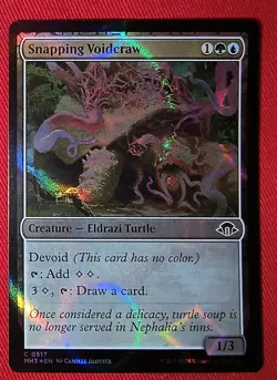 MTG: *SNAPPING VOID RAW*  RIPPLE FOIL  MH3/#517/ NM / COMMON / UNPLAYED - Image 1