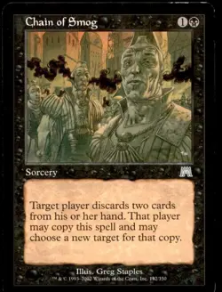 MTG Chain of Smog Onslaught Moderate Play Magic the Gathering - Image 1
