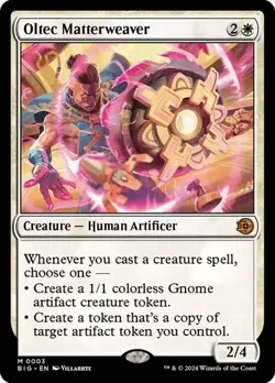 OLTEC MATTERWEAVER Mythic M 0003 BIG EN MTG Magic Gathering THE BIG SCORE - 2024 - Image 1