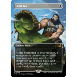 LAND TAX (BORDERLESS) Wilds Of Eldraine: Enchanting Tales WOT Magic MTG CARD - Image 1
