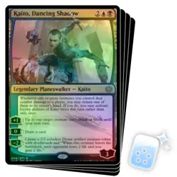 FOIL KAITO, DANCING SHADOW X4 Phyrexia: All Will Be One ONE Planeswalker MTG - Image 1