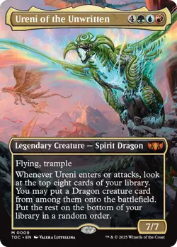 Ureni of the Unwritten (Borderless) Commander: Tarkir: Dragonstorm Foil - Image 1