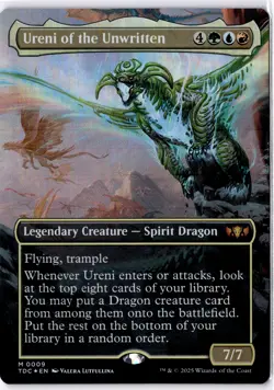 Ureni of the Unwritten (Borderless) Commander: Tarkir: Dragonstorm Foil - Image 2