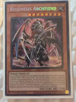 x1 Regenesis Archfiend - ALIN-EN016 - Secret Rare - 1st Edition Yu-Gi-Oh! M/NM - Image 2