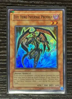 YuGiOh! - Evil Hero Infernal Prodigy [DP06-EN008] - Super Rare - Unlimited - NM - Image 1