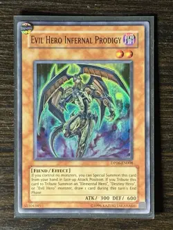 YuGiOh! - Evil Hero Infernal Prodigy [DP06-EN008] - Super Rare - Unlimited - NM - Image 2