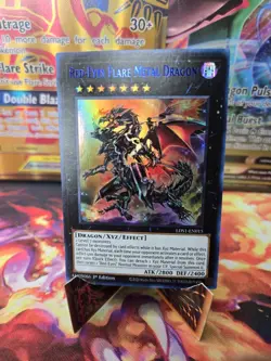Red-Eyes Flare Metal Dragon (Blue) LDS1-EN015 Ultra 1st Ed. YuGiOh LP - Image 1