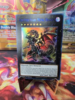 Red-Eyes Flare Metal Dragon (Blue) LDS1-EN015 Ultra 1st Ed. YuGiOh LP - Image 7