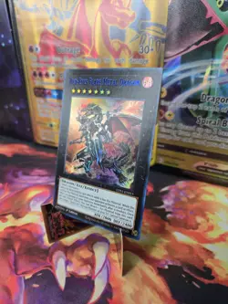 Red-Eyes Flare Metal Dragon (Blue) LDS1-EN015 Ultra 1st Ed. YuGiOh LP - Image 8