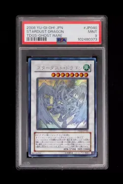 PSA 9 YuGiOh Stardust Dragon TDGS-JP040 Ghost Rare Japanese Duelist Genesis 2008 - Image 1