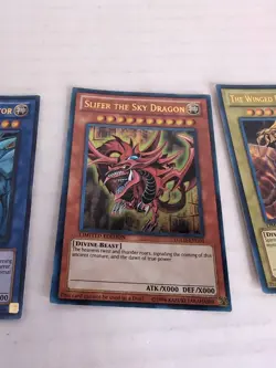 Yugioh Egyptian God Card Set Slifer Obelisk Ra Limited Ultra Rare YGLD - Image 10