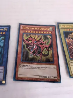 Yugioh Egyptian God Card Set Slifer Obelisk Ra Limited Ultra Rare YGLD - Image 3