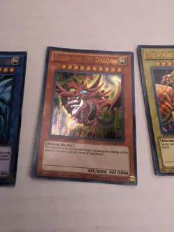 Yugioh Egyptian God Card Set Slifer Obelisk Ra Limited Ultra Rare YGLD - Image 6