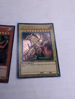 Yugioh Egyptian God Card Set Slifer Obelisk Ra Limited Ultra Rare YGLD - Image 7