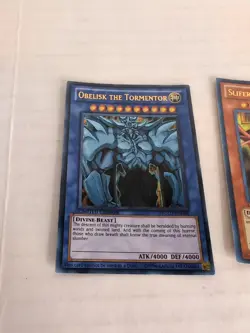 Yugioh Egyptian God Card Set Slifer Obelisk Ra Limited Ultra Rare YGLD - Image 9