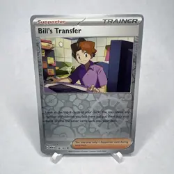 Bill's Transfer Reverse Holo NM 156/165 Scarlet & Violet 151 Pokemon Card - Image 1