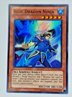 Yugioh Blue Dragon Ninja REDU-EN083 Super Rare 1st Edition NM - Image 1