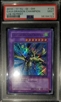 Yugioh 2010 Gaia The Dragon Champion LOB-125 PSA 9 - Image 1