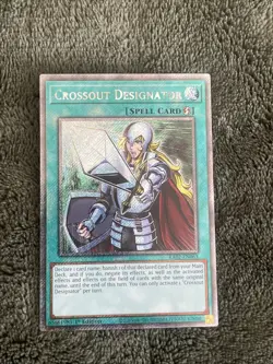 Crossout Designator NM Platinum Secret Rare YuGiOh - Image 3