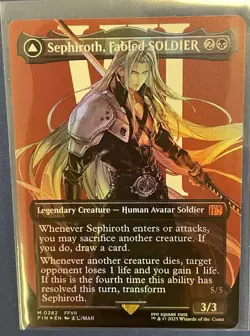 Sephiroth Fabled Soldier Borderless Foil FF Magic Gathering Card - Image 2