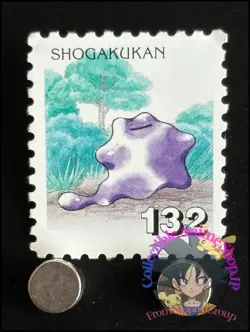 Ditto Pokemon Stamp Card Japanese Shogakukan Nintendo Game Anime TCG H - Image 1