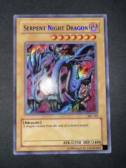 Yugioh Serpent Night Dragon SRL-103 Spell Ruler Unlimited Secret Rare Near Mint - Image 1