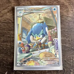 Stage 1 Quaxwell Full Art Holo Pokémon Card Excellent Condition - Image 1