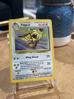 Pokemon Card - Error No Symbol Pidgeot Jungle 8/64 Holo Rare LP Excellent - Image 1