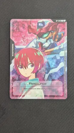 2025 Gundam Card Game Machu Resource Promo Foil Rare Exclusive RP-010 - Image 4